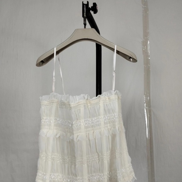 HOUSE OF CB 'Lula' Ivory Sequin Pleat Corset/Size M-US 6-8/CA2851 - Picture 4 of 5